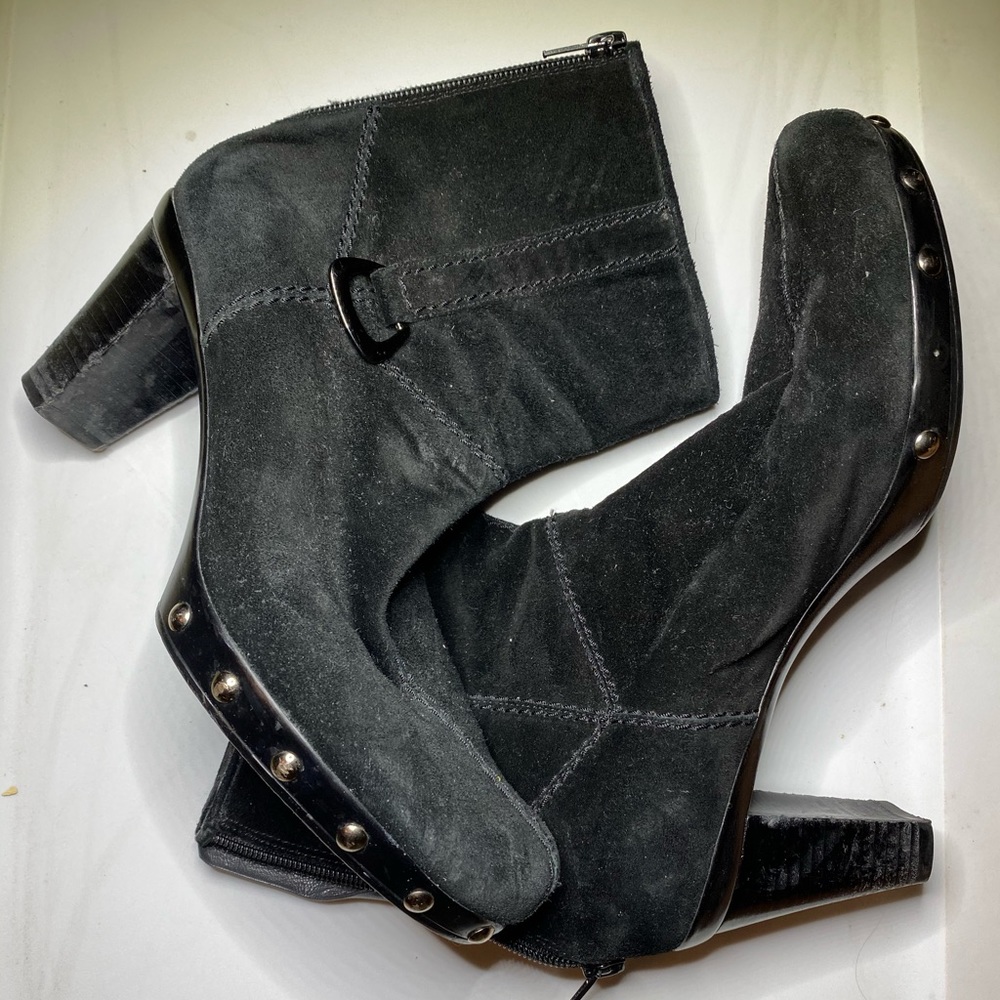 Suede Heel Bootie By Stuart Weitzman - image 1